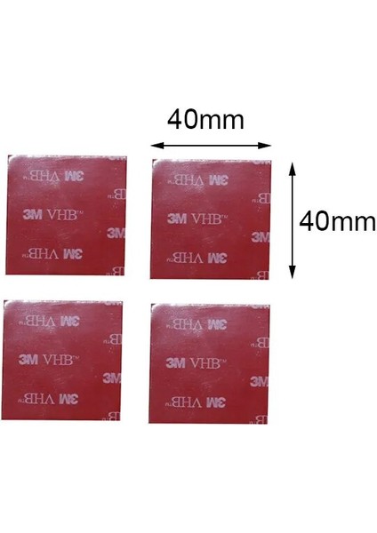 Kare 40X40MM Stili Akrilik Köpük Pamuklu Çift Taraflı Bant Yuvarlak ve Kare Ofis Kırtasiye Güçlü Bant Sekiz Boy Duvar Kanca Astarı (Yurt Dışından)