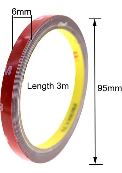 5 Adet Tarzı Köpük Pamuklu Çift Taraflı Bant Iz Bırakmayan Çift Taraflı Bant 3m*6mm Araba Modifikasyonu Ev Tipi Bant Ofis Adetleri (Yurt Dışından)