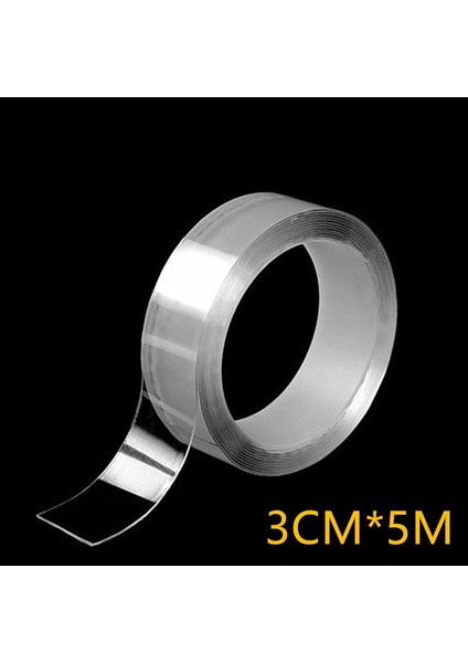 3CMX5M Nano Stili Moda Nano Bant Yıkanabilir Yeniden Kullanılabilir Çift Taraflı Bant Yapıştırıcı Nano Izsiz Etiket Çıkarılabilir Evrensel Diskler Tutkal (Yurt Dışından)