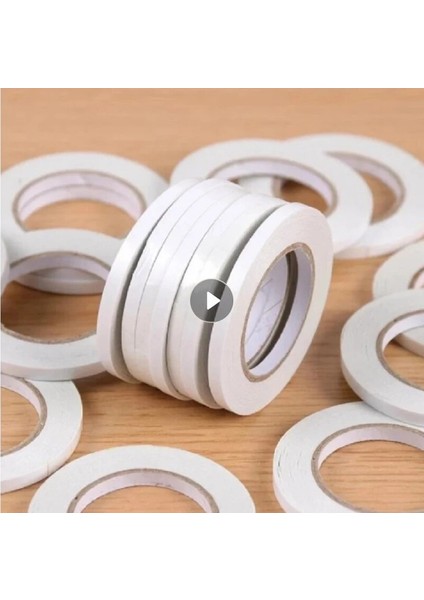5mm Genişlik Stili Genişlik 5mm ~ 20MM Beyaz Çift Taraflı Bant Süper Güçlü Yapışkan Bant Dıy Craft Hediye Paketi Ofis Için Güçlü Şeffaf Kendinden Yapışkanlı Bant (Yurt Dışından) fırsatları