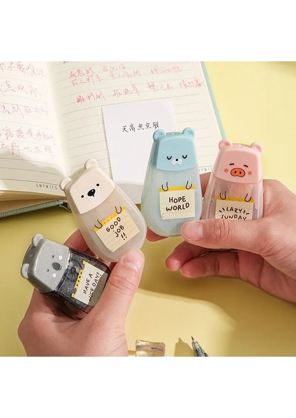 Pembe Tarzı 5mmx 5m Kawaii Hayvan Ayı Domuz Çift Taraflı Dağıtım Yapışkanlı Kağıt Bant Scrapbooking Deco Ofis Okul Malzemeleri Kırtasiye (Yurt Dışından) fırsatları