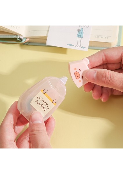 Pembe Tarzı 5mmx 5m Kawaii Hayvan Ayı Domuz Çift Taraflı Dağıtım Yapışkanlı Kağıt Bant Scrapbooking Deco Ofis Okul Malzemeleri Kırtasiye (Yurt Dışından) indirimleri