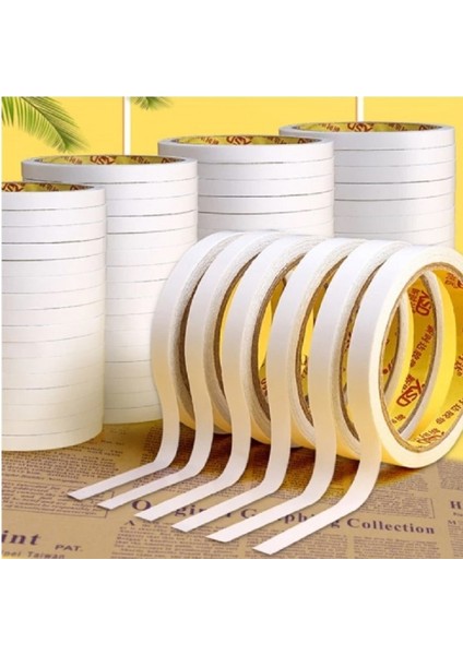 12MM Genişlik Stili Beyaz Çift Taraflı Bant Kağıt Güçlü Yapışkanlı Pamuklu Kendinden Yapışkanlı Bant Onarım Plastik Ahşap Ev Su Geçirmez Tamir Malzemeleri (Yurt Dışından) fiyatları