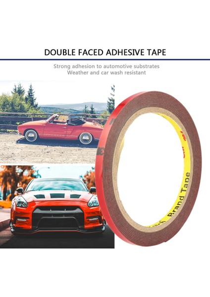 3MX6MM Kırmızı Stil Kırmızı Akrilik Ev Pratik 3 M Oto Kamyon Araba Akrilik Köpük Çift Taraflı Ek Bant Yapışkan Genişlik Tutkal Sticker (Yurt Dışından) fiyatları