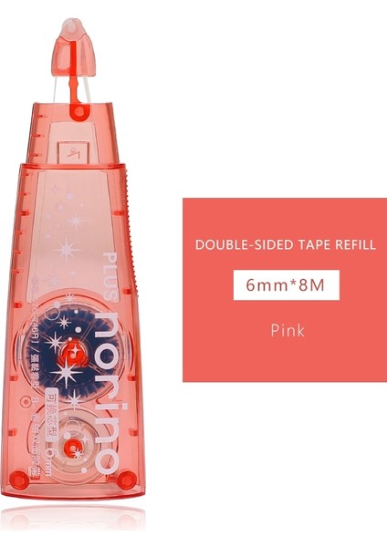 Dolum-Pembe Tarzı 1 Adet Artı Norino Kaydırma Çift Taraflı Bant Günlük Aracı Nokta Tipi Yapıştırıcı Değişiklik Nokta Tutkal Okul Ofis Malzemesi (Yurt Dışından)