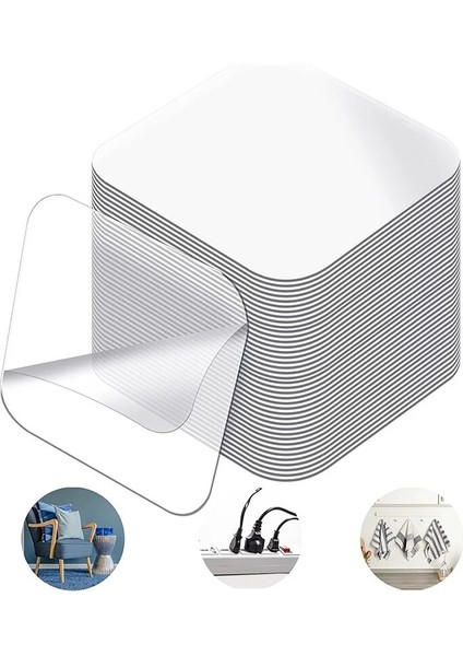 30 Adet Çap 40MM Tarzı Işaretsiz Etiket Fotoğraf Duvarı Yardımcı Çift Taraflı Bekleyen Sabit Taraflı Bant Yapışkan Su Geçirmez Yapışkan Bant Düzenleyici Iz Yok (Yurt Dışından)