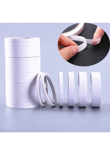 18MM x 8m Stili 8m Çift Taraflı Yapışkan Bant Güçlü Ince Yapışkan Beyaz Yüzlü Ped Manuel Yapışkan Okul Kırtasiye Ofis Sabitleme Çift Taraflı Bant (Yurt Dışından) fiyatları