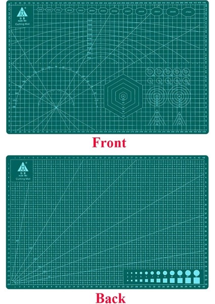 Nane Yeşili Stili A3 Paspas A3 Pvc Kesme Tahtası Mat Patchwork Mat Kesme Mat Patchwork Aracı Manuel Diy Aracı Çift Taraflı Kendiliğinden Iyileşen Gravür Versiyonu (Yurt Dışından) fırsatları