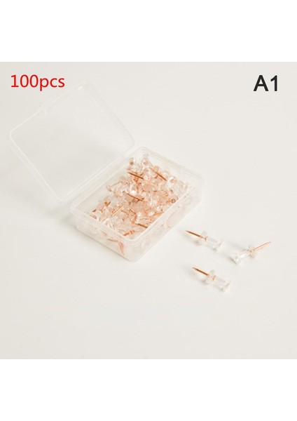 Uzunluk 10MM Tarzı Pcslot Renkli Raptiyeler Pu Maork Tahta Thumbtacks Putationery Butto Ofis Okul Malzemeleri (Yurt Dışından)