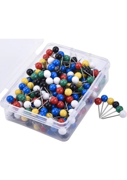 5mm Tarzı Harita Tacks Pulastic Head With Steel Point Cork Board Safety Lored Thumbtack Office Okul Tedarik (Yurt Dışından)