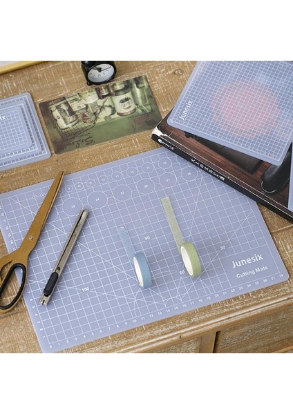 C Stili Pvc Kesme Matı Patchwork Kesim Pedi Kauçuk Oyma Sanatı Manuel Alet Çift Taraflı Kendi Kendini Iyileştiren Kesici Tahta Çok Boyutlu Yarı Saydam (Yurt Dışından)