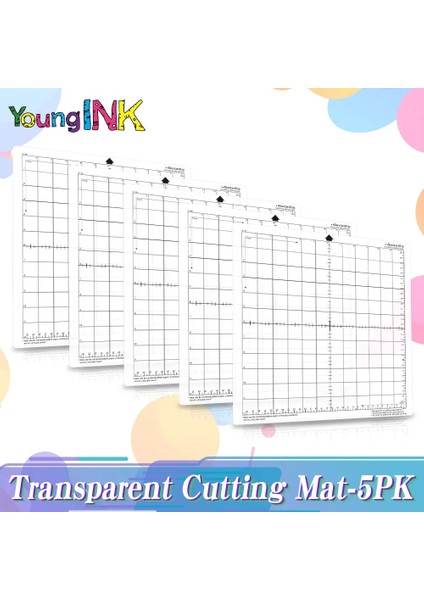 3 Adet Stil Youngınk Silhouette Cameo Için Kesme Matı [standart Tutuş, Inç] Yapıştırıcı ve Yapışkan Kaymaz Esnek Izgaralı Kesim Paspasları (Yurt Dışından) fiyatları