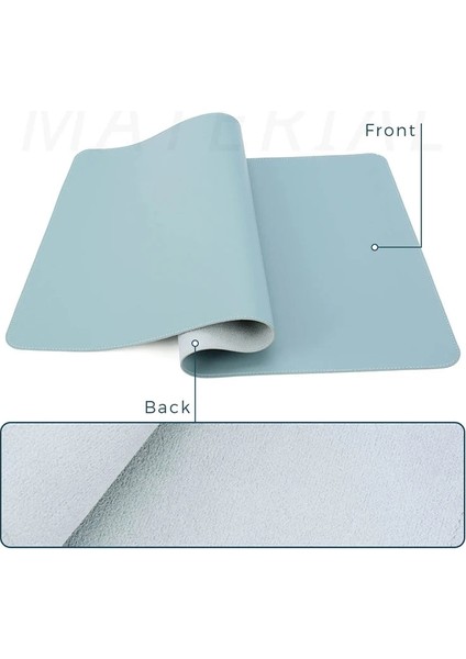 Gök Mavisi Tarzı 40X30 cm Klavye Pedleri Deri Mouse Pad Dizüstü Bilgisayar Pedleri Büyük Boy Oyun Düz Renk Mouse Pad Ofis Yazı Masası Pedleri Su Geçirmez Mouse Pedleri (Yurt Dışından)