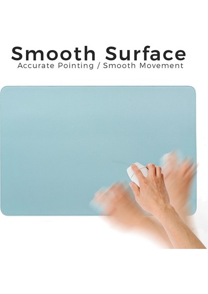 Gök Mavisi Tarzı 40X30 cm Klavye Pedleri Deri Mouse Pad Dizüstü Bilgisayar Pedleri Büyük Boy Oyun Düz Renk Mouse Pad Ofis Yazı Masası Pedleri Su Geçirmez Mouse Pedleri (Yurt Dışından)