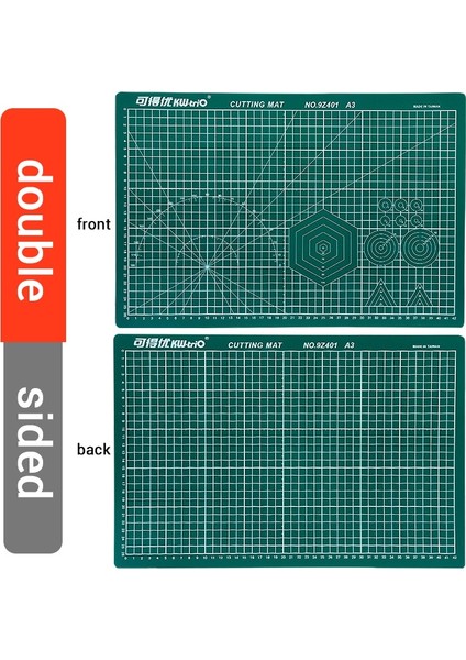 Tek Taraflı Yeşil Stil A3 A3 Kesme Paspasları Pvc Çift Taraflı Kendiliğinden Iyileşen Kağıt Kesme Tahtası Patchwork Oyma Pedi Dıy Araçları Ofis Kesme Malzemeleri (Yurt Dışından) modelleri