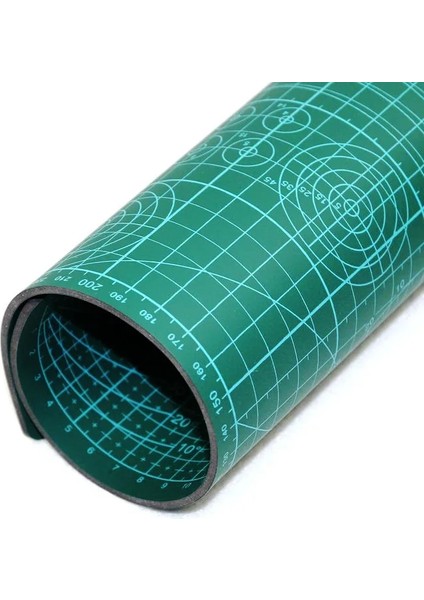 A2 A3 Kesme Tahtası Izgara Çizgisi Kesme Tahtası Craft Kartı Çok Renkli Çift Taraflı Masaüstü Manuel Kesme Pedi 45* 30CM (Yurt Dışından)
