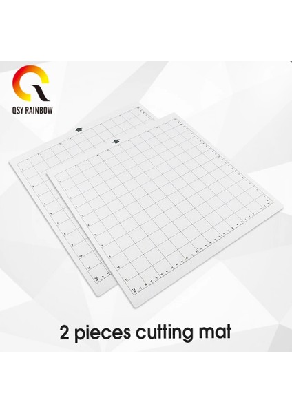2 Adet Tarzı Silhouette Cameo Için Kesme Matı [standart Tutuş, Inç, 1 Paket] Yapıştırıcı ve Yapışkan Kaymaz Esnek Izgaralı Kesim Paspasları (Yurt Dışından)