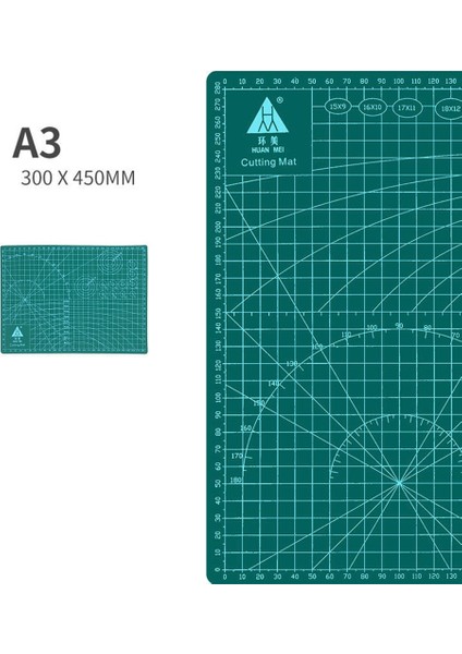 Gri Tarzı A4 A2 Kesme Tahtası 60 * 45CM Izgara Çizgisi Kendiliğinden Iyileşen Kesme Tahtası Craft Kartı Çok Renkli Çift Taraflı Masaüstü Manuel Kesme Pedi A3 (Yurt Dışından)