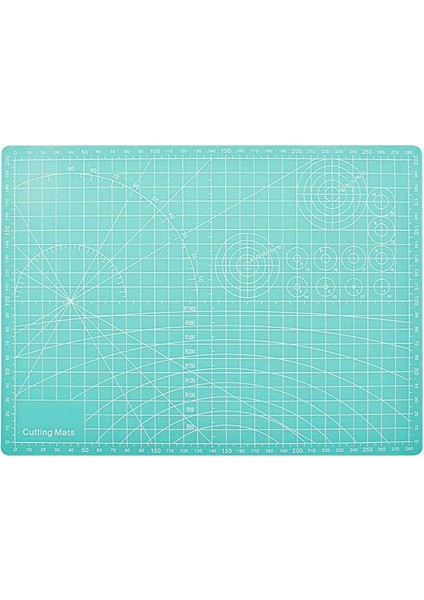 Göl Mavisi Tarzı Dıy Dikiş El Sanatları Için Kesme Matı A4 Sağlam Döner Kesme Matı Kaymaz Yüzey Karalama Defteri Kumaş Uy8 (Yurt Dışından)