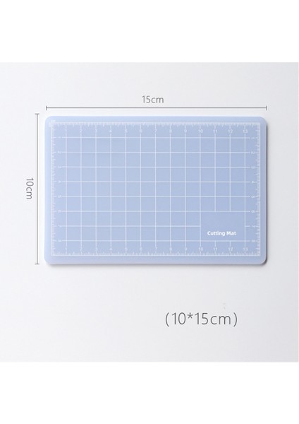 15X10CM Tarzı Çok Boyutlu Saydam Pvc Kesme Matı Patchwork Kesim Pedi Araçları Dayanıklı Dıy El Yapımı Kendinden Iyileşen Kesme Plakası Oyma Sanatı Aracı (Yurt Dışından)