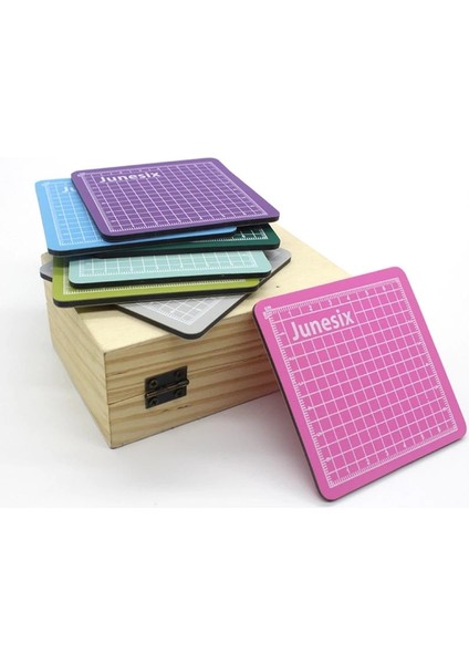 Pembe Stil 1 Adet 8x8 cm Mini Modeli Kesme Mat Gravür Pedi Dıy Sanat El Sanatları Dikiş Kapitone Kırtasiye Okul Malzemeleri (Yurt Dışından)