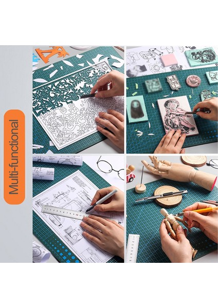 Yeşil Stil A4 A3A4A5 Pvc Kesme Matı Kesme Pedi Patchwork Kesim Pedi Patchwork Araçları Manuel Takım Kesme Tahtası Çift Taraflı Kendi Kendini Iyileştiren (Yurt Dışından) modelleri