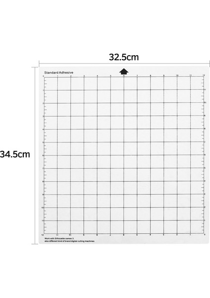 1 Adet Tarzı Siluet Cameo Plotter Makinesi Için 12 "ölçme ile Adet Yedek Kesme Mat Şeffaf Pp Malzeme Yapışkan Mat (Yurt Dışından)