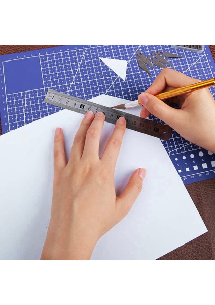 A5 Mavi Stil Pvc Kesme Matı A4A5 Deskpad Patchwork Kesim Pedi Dayanıklı Dıy El Yapımı Araçlar Scrapbooking Kendi Kendini Iyileştiren Kesme Plakası Sanat Aracı Kitleri (Yurt Dışından)