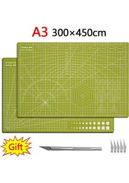 A3 Matcha Stili A2 A3 Renkli Çok Işlevli Pvc Kendi Kendini Iyileştiren Kesme Matı Kesme Tablası Tahta Kesim Kağıt Kesici Bıçağı Dıy Zanaat Araçları Ofis Malzemeleri (Yurt Dışından)