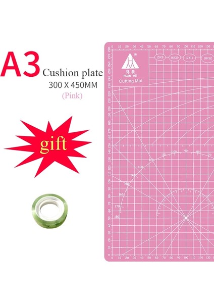 Pembe Tarzı A3 Paspas A3 Kesme Paspasları Yastık Tahtası Büyük El Yazısı Test Kağıdı Çizim Güzellik Workbeölçekleme Modeli Kauçuk Conta Oyma Tahtası Dıy (Yurt Dışından)
