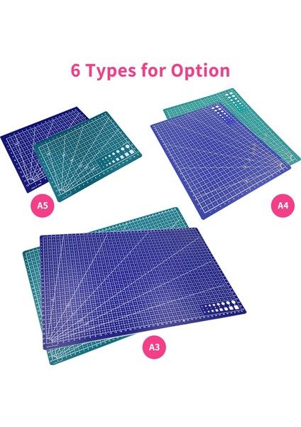 Mavi Stil A3 A3 Kesme Matı Tek Taraflı Kesme Tahtası Scrapbooking Sanat ve El Sanatları Projeleri Için Net Izgara Çizgileri Açıları ile Kesim Pedi Dıy Aracı (Yurt Dışından) fiyatları