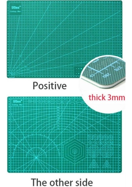 6 A3 Stili A3 Pvc Kesme Matı Kesme Pedi Patchwork Kesim Pedi A3 Patchwork Araçları Manuel Diy Aracı Çift Taraflı Kendiliğinden Iyileşen Kesme Tahtası (Yurt Dışından)