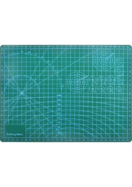 Yeşil Stil Dıy Dikiş El Sanatları Için Kesme Matı A4 Sağlam Döner Kesme Matı Kaymaz Yüzey Karalama Defteri Kumaş Uy8 (Yurt Dışından)