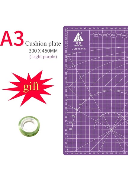Menekşe Tarzı A3 Paspas A3 Kesme Paspasları Yastık Tahtası Büyük El Yazısı Test Kağıdı Çizim Güzellik Workbeölçekleme Modeli Kauçuk Conta Oyma Tahtası Dıy (Yurt Dışından)