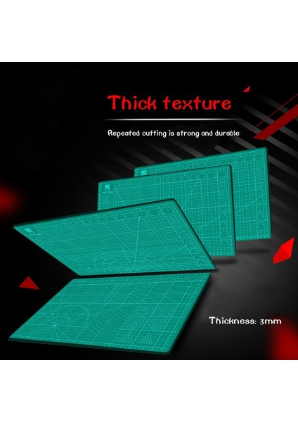 A5 150X220MM Stili A2A3A4A5 Çift Taraflı Kesme Pedi Büyük Masaüstü Öğrenci Diy El Hesabı Sanat Oyma Bıçağı Kesme Kağıdı Kauçuk Conta Oyma Pedi (Yurt Dışından)