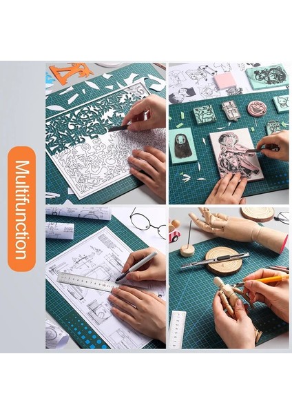 A3 Stili Çok Işlevli A3 Kendinden Şifa Pu Deri Kesme Mat Kurulu Dıy Heykel Aracı El Yazısı Kesici Bıçak Pedi A3 Patchwork Araçları (Yurt Dışından) indirimleri
