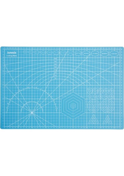 Mavi Stil A3 450MM-300MM Cricut A3 A4 A5 Kesme Paspasları Pvc Dikdörtgen Izgara Çizgileri Kendinden Şifa Kurulu Aracı Kumaş Deri Kağıt El Sanatları Dıy Araçları Plaka Pedi Sanat (Yurt Dışından)