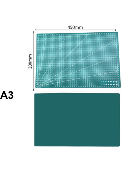 Yeşil Stil A3 A3A4A5 Pvc Kesme Matı Kesme Pedi Patchwork Kesim Pedi Patchwork Araçları Manuel Takım Kesme Tahtası Çift Taraflı Kendi Kendini Iyileştiren (Yurt Dışından) fırsatları