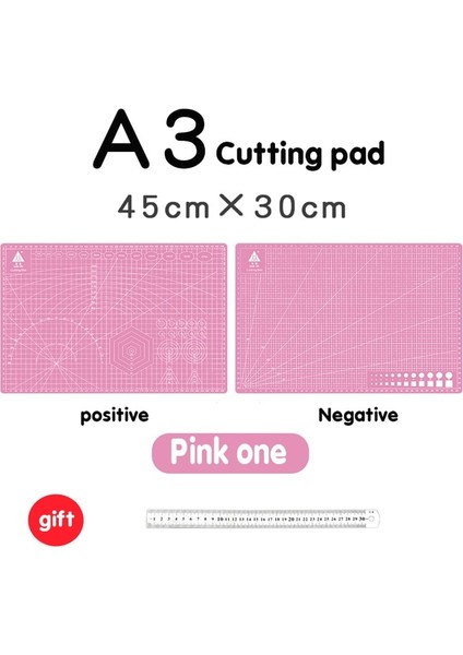 Pembe Tarzı A3 Paspas A3 Kesme Masası Mat Büyük Anti Pvc Kesme Yumuşak Ped Diy Oyma Aracı Kesme Matı Manuel Model Lastik Damga Karton Kesme (Yurt Dışından)
