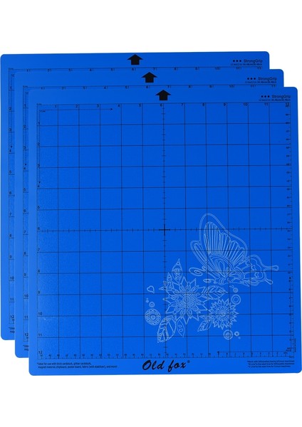 Stronggrip-Mavi Tarzı *12 Inç Kesme Matı Kaymaz Değiştirme Stronggripstandardgriplightgrip Yapıştırıcı Izgaralı Kesme Paspasları Kesme Makinesi (Yurt Dışından)