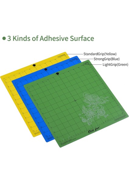 Stronggrip-Mavi Tarzı *12 Inç Kesme Matı Kaymaz Değiştirme Stronggripstandardgriplightgrip Yapıştırıcı Izgaralı Kesme Paspasları Kesme Makinesi (Yurt Dışından) fırsatları