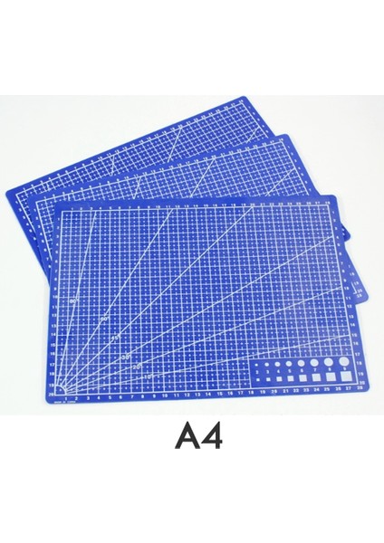 Mavi Stil A4 A4 Pvc Dikdörtgen Izgara Çizgileri Kesme Mat Aracı Plastik El Sanatları Diy Araçları 45CM * 30CM (Yurt Dışından)
