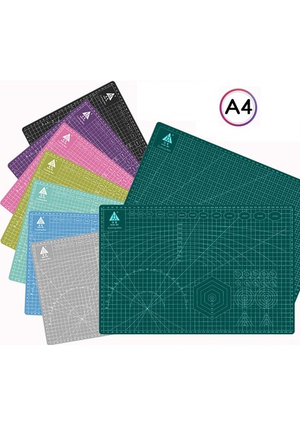 Koyu Yeşil Stil A4 A4 Pvc Kesme Tahtası Mat Patchwork Mat Kesme Mat Patchwork Aracı Manuel Diy Aracı Çift Taraflı Kendiliğinden Iyileşen Gravür Versiyonu (Yurt Dışından) modelleri