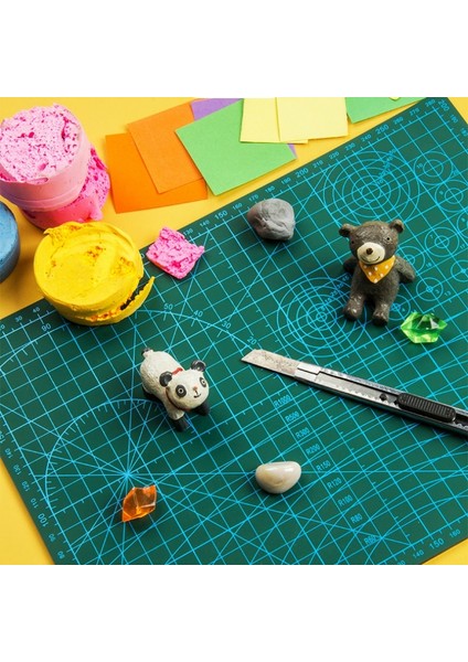 Koyu Yeşil Stil A4 A4 Pvc Kesme Tahtası Mat Patchwork Mat Kesme Mat Patchwork Aracı Manuel Diy Aracı Çift Taraflı Kendiliğinden Iyileşen Gravür Versiyonu (Yurt Dışından) indirimleri
