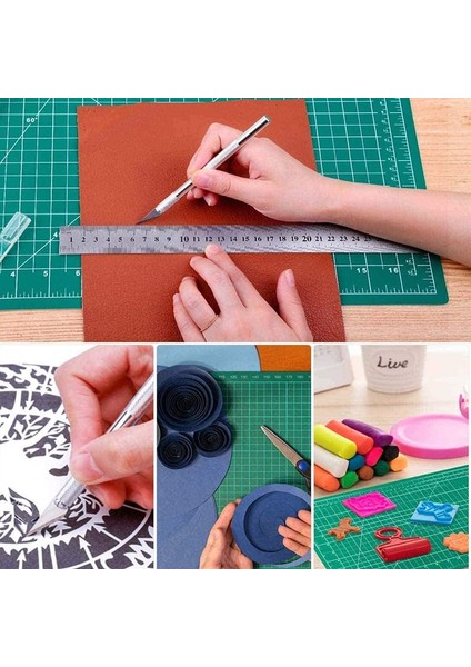A5 Stili Yenı Kalınlaşma A2 A3 Yeşil Çok Işlevli Pvc Kendi Kendini Iyileştiren Kesme Matı Kesme Pedi Tahtası Kesici Bıçağı Zanaat Aracı Ofis Malzemeleri (Yurt Dışından)