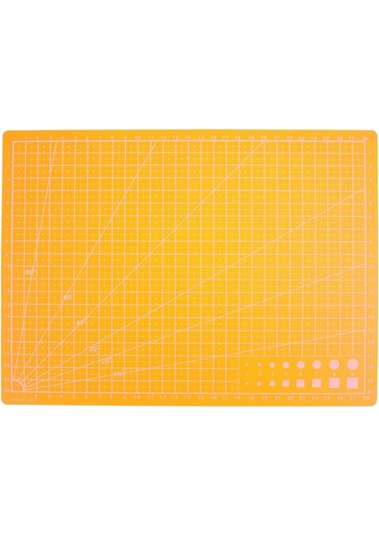 Sarı Stil Çift Taraflı Kesme Matı A4 Dayanıklı Kesim Pedi Patchwork Aracı El Yapımı Kesme Plakası Karanlık Okul Malzemeleri cm (Yurt Dışından)