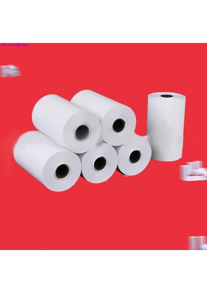 5 Rulo Yazdırılabilir Etiket Kağıt Rulo Kendinden Yapışkanlı Doğrudan Termal Kağıt 57*30MM Peripage A6 Cep Kağıt Için (Yurt Dışından)