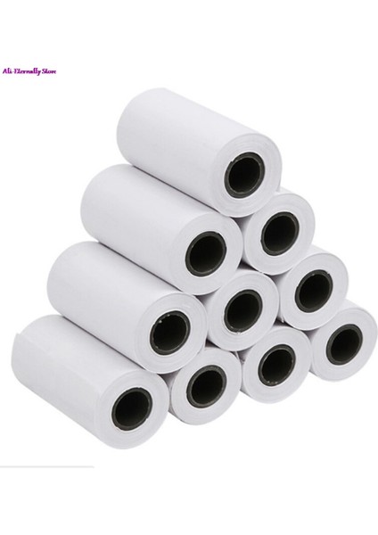 5 Rulo Yazdırılabilir Etiket Kağıt Rulo Kendinden Yapışkanlı Doğrudan Termal Kağıt 57*30MM Peripage A6 Cep Kağıt Için (Yurt Dışından)