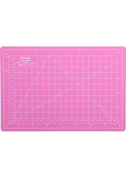 A5 Stili A5 1 Adet A5 Pvc Kendiliğinden Iyileşen Kesme Matı Craft Kapitone Izgara Çizgileri Baskılı Tahta (Yurt Dışından)