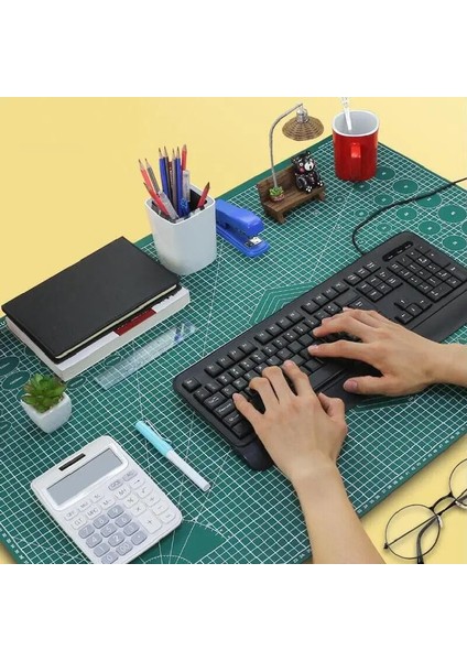 A4 Stili A4A3A2A1 Büyük Boy Çift Taraflı Kesme Matı Kesme Tahtası Masa Mat Kesme Destek Plakası Masaüstü Ofis El Kitabı Malzemeleri (Yurt Dışından) fırsatları